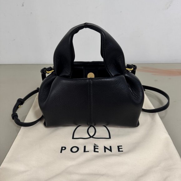 Polene Handbags - polene Numéro Neuf Mini Edition Textured Black